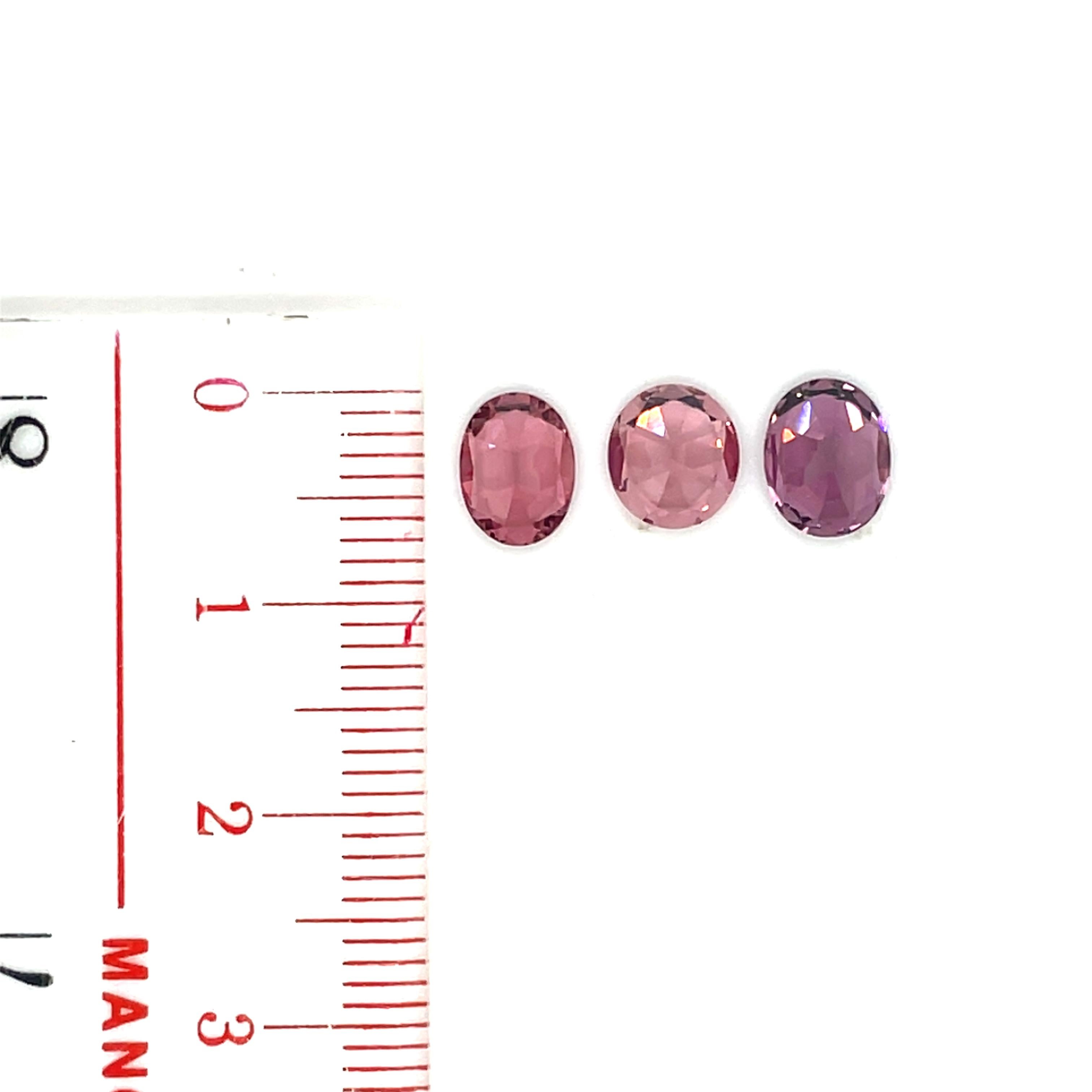 Collection d'ovales de spinelle de Birmanie - Sans chaleur, certifié GRS, Cts 2.03 à 2.70 en vente 2