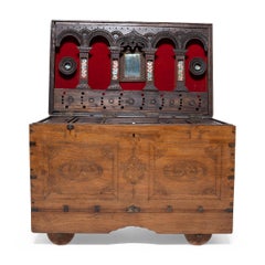 Burmese Teak Actor's Chest, circa 1900
