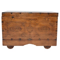 Antique Burmese Teak Actor's Chest, circa 1900