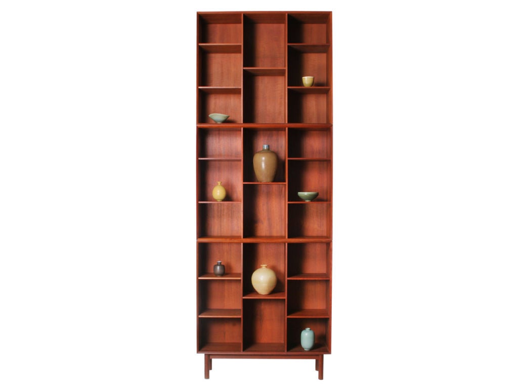 Scandinavian Modern Burmese Teak Bookcase by Peter Hvidt and Orla Mølgaard-Nielsen