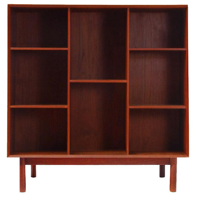 Burmese Teak Bookcase by Peter Hvidt and Orla MølgaardNielsen at