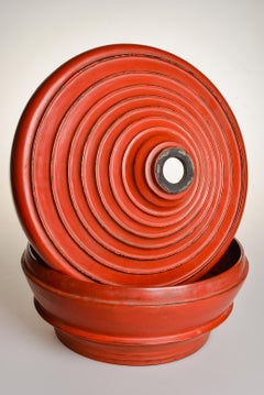 Burmese Temple Offering Red Box "Hsunok", Vintage