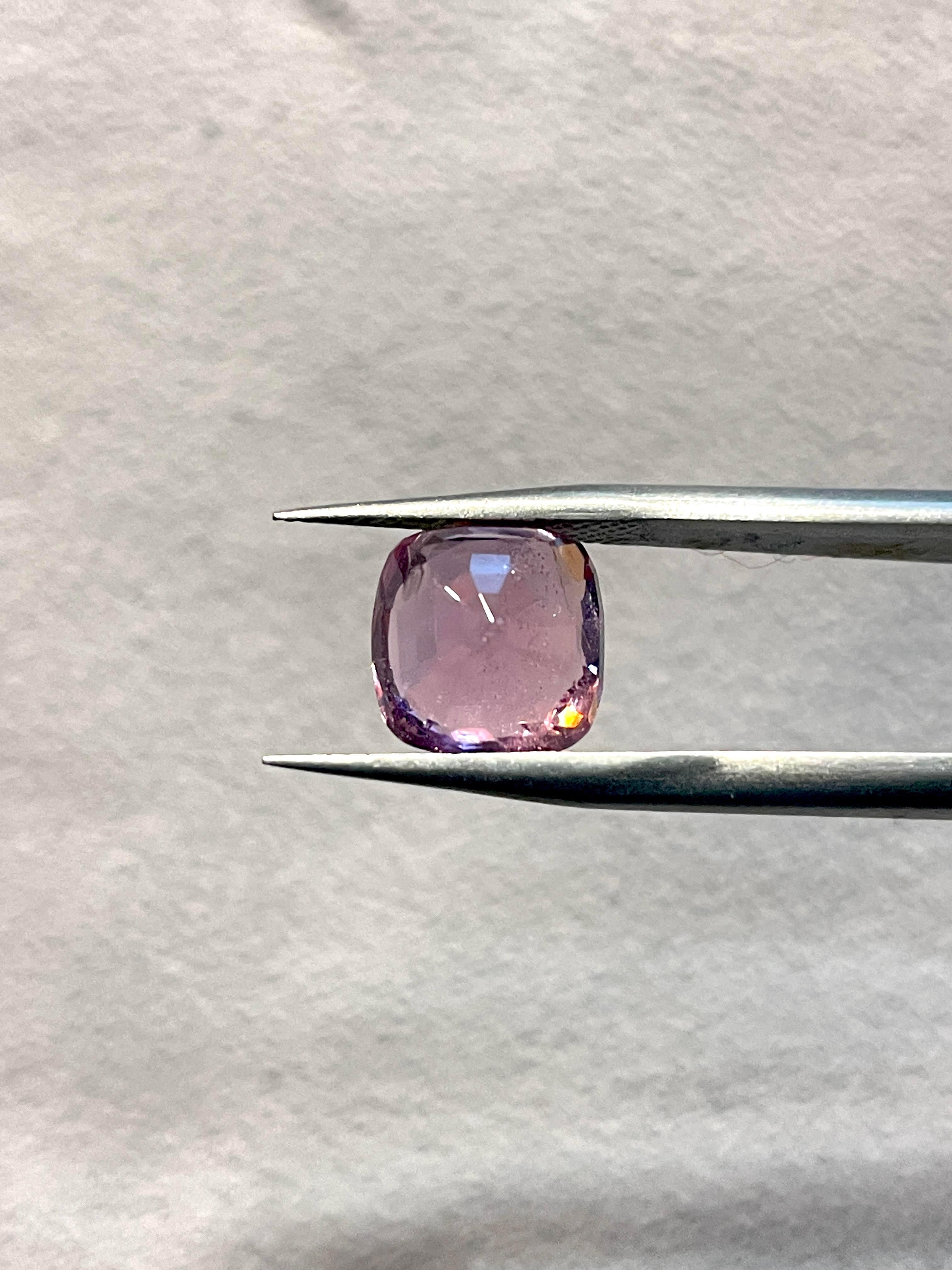 This gem comes from the famous Burma origin, the weight is over 3 carats 3.78 carats to be exact, it has a distinct saturation of pink color ,what makes this gem even better is that it has a high clarity with great amount of noticeable Lustre,