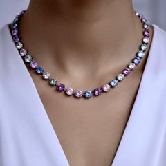 Burmese Untreated Spinel Necklace, 79ct in 18K Gold, Customizable