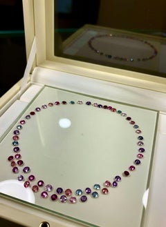 Burmese Untreated Spinel Necklace, 79ct in 18K Gold, Customizable