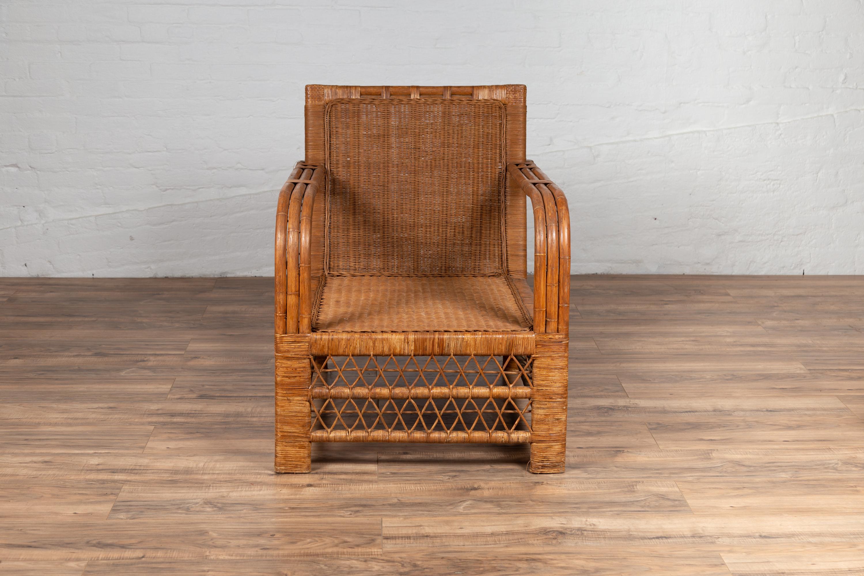 vintage bamboo rattan chairs