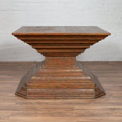 Burmese Pagan Dynasty Style Pyramid-Shaped Lacquered Console Table