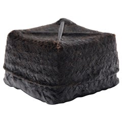Burmese Woven Black Lacquer Box