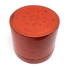 Burmese Yun Lacquer Betel Box, C. 1900