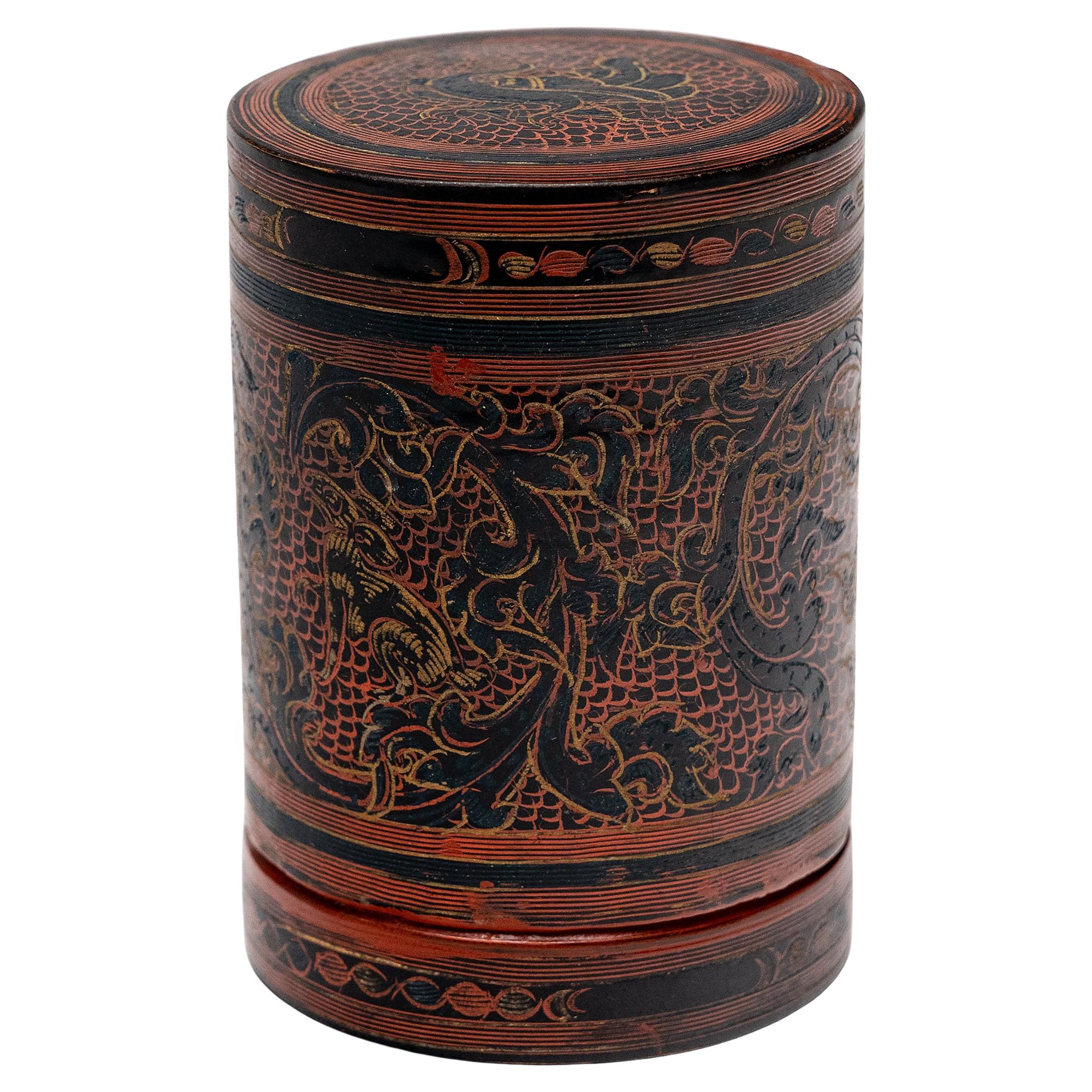 Burmese Yun Lacquer Betel Box