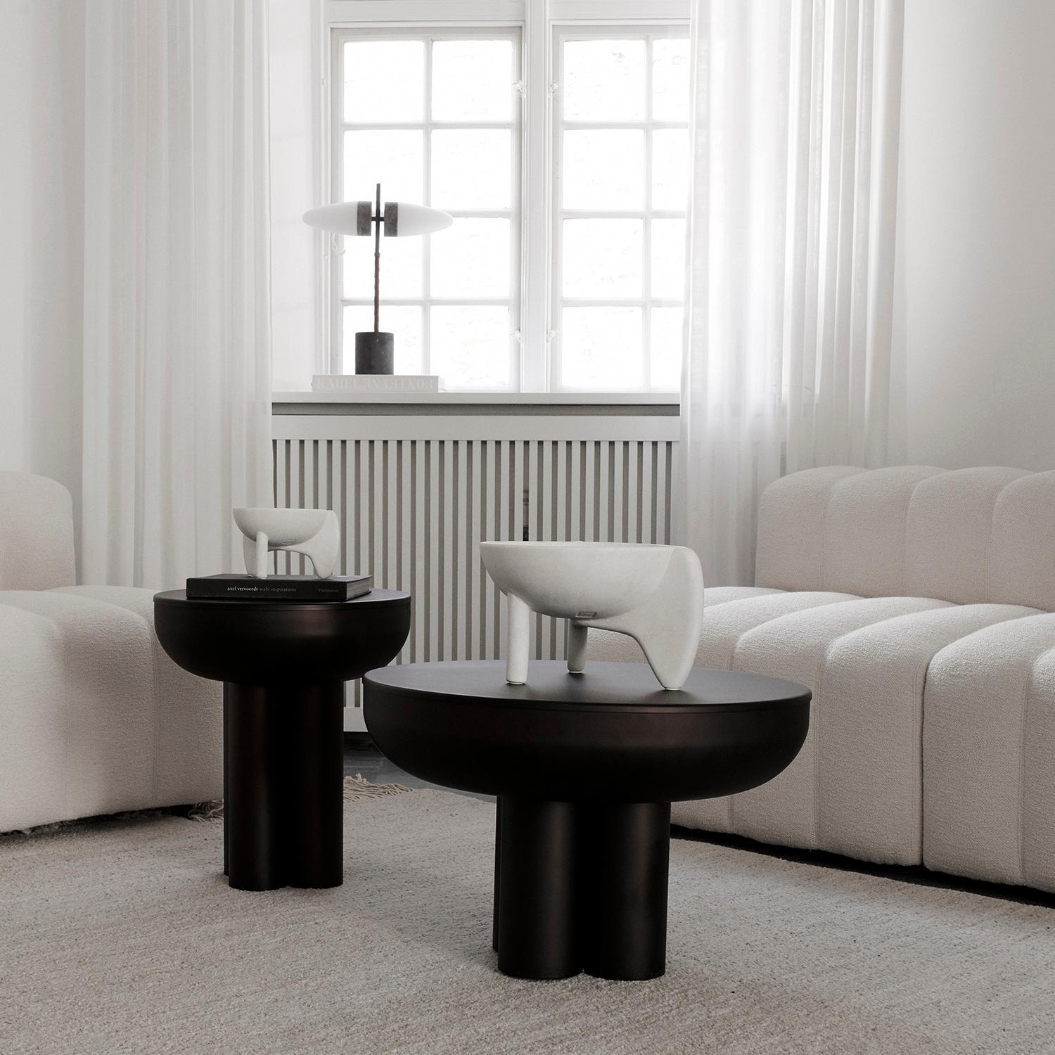 Modern Burned Black Crown Table Tall by 101 Copenhagen For Sale