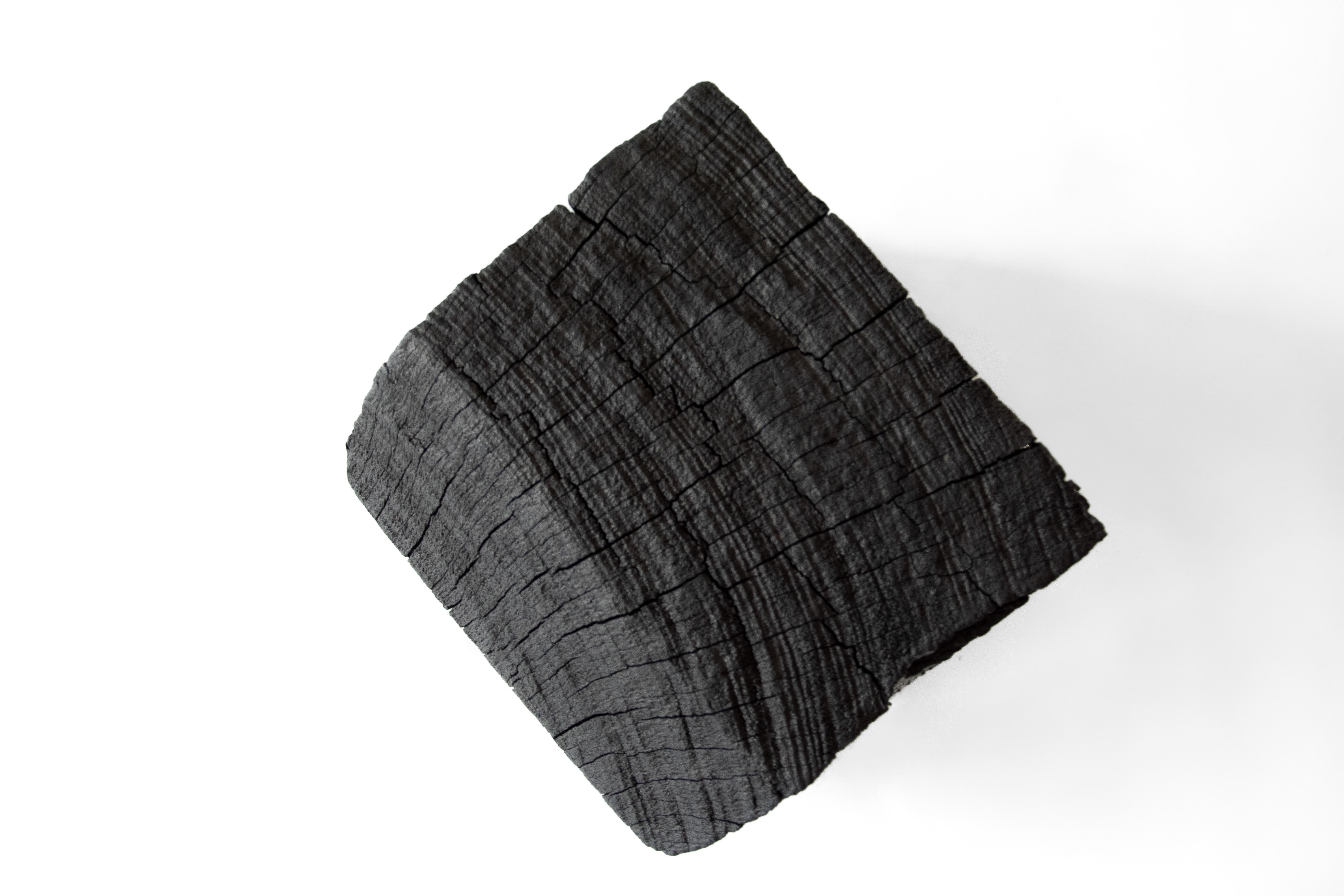 German Burned Iron  Wood Ortus Side Table by Eichkorn For Sale