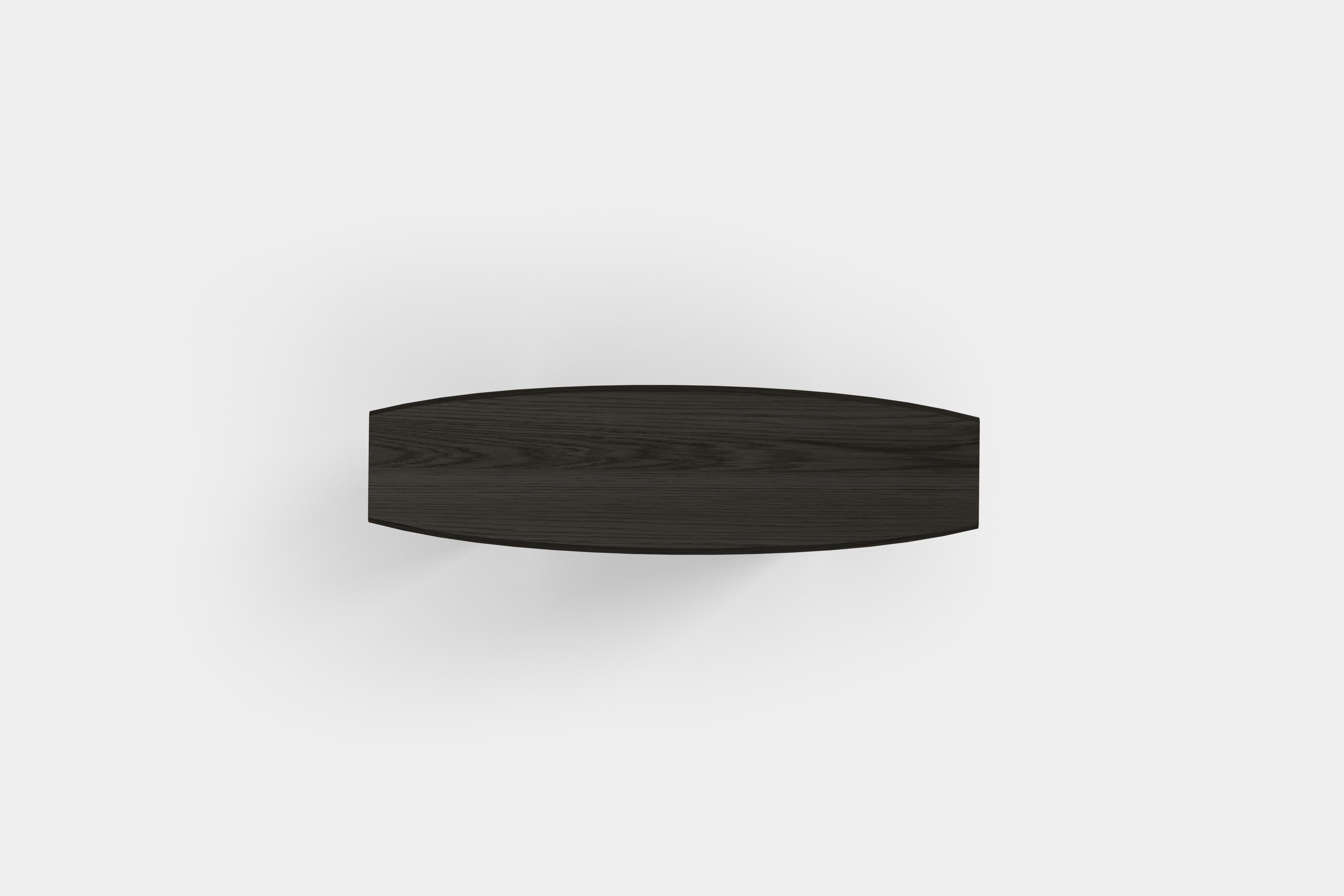 Peana Console Table in Black Tinted Wood Finish, Sideboard by Joel Escalona (21. Jahrhundert und zeitgenössisch) im Angebot