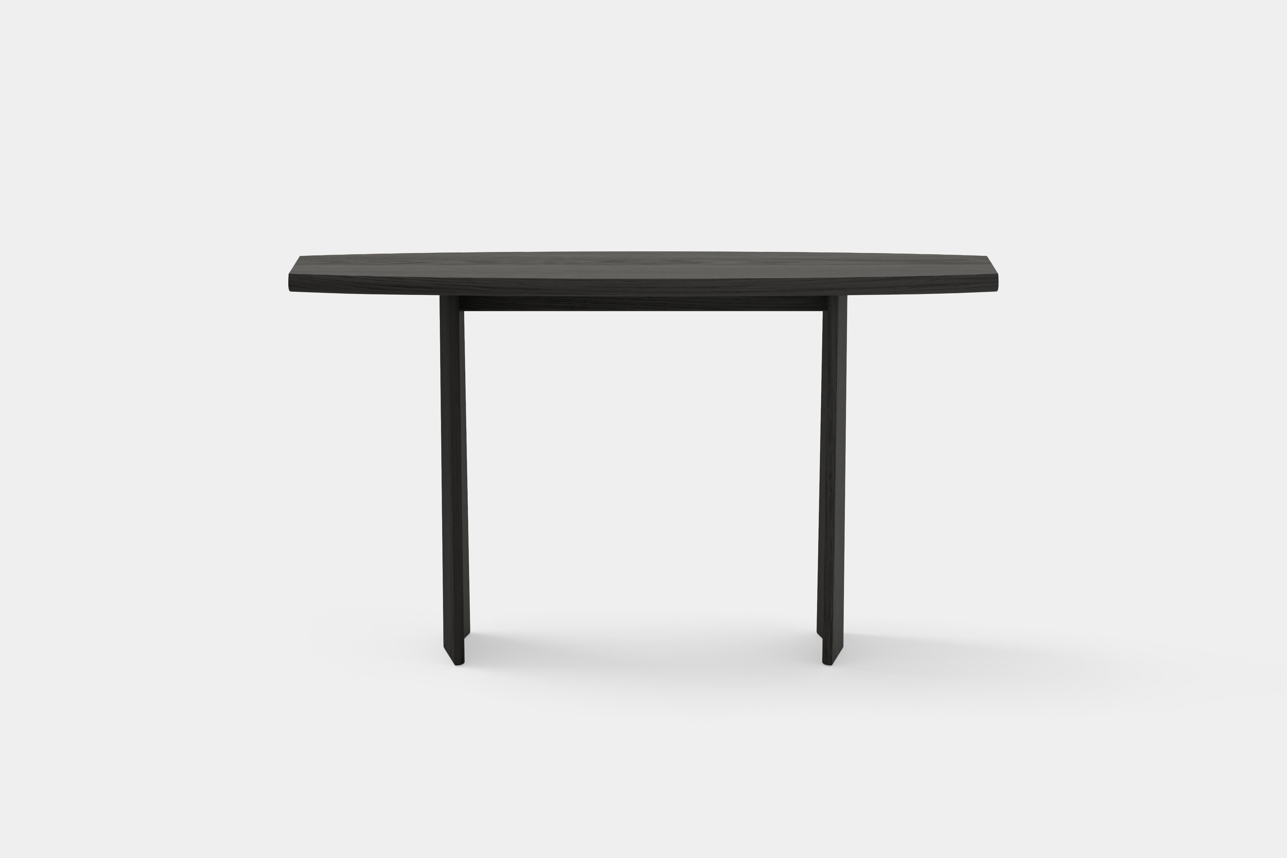 Peana Console Table in Black Tinted Wood Finish, Sideboard by Joel Escalona (Mexikanisch) im Angebot