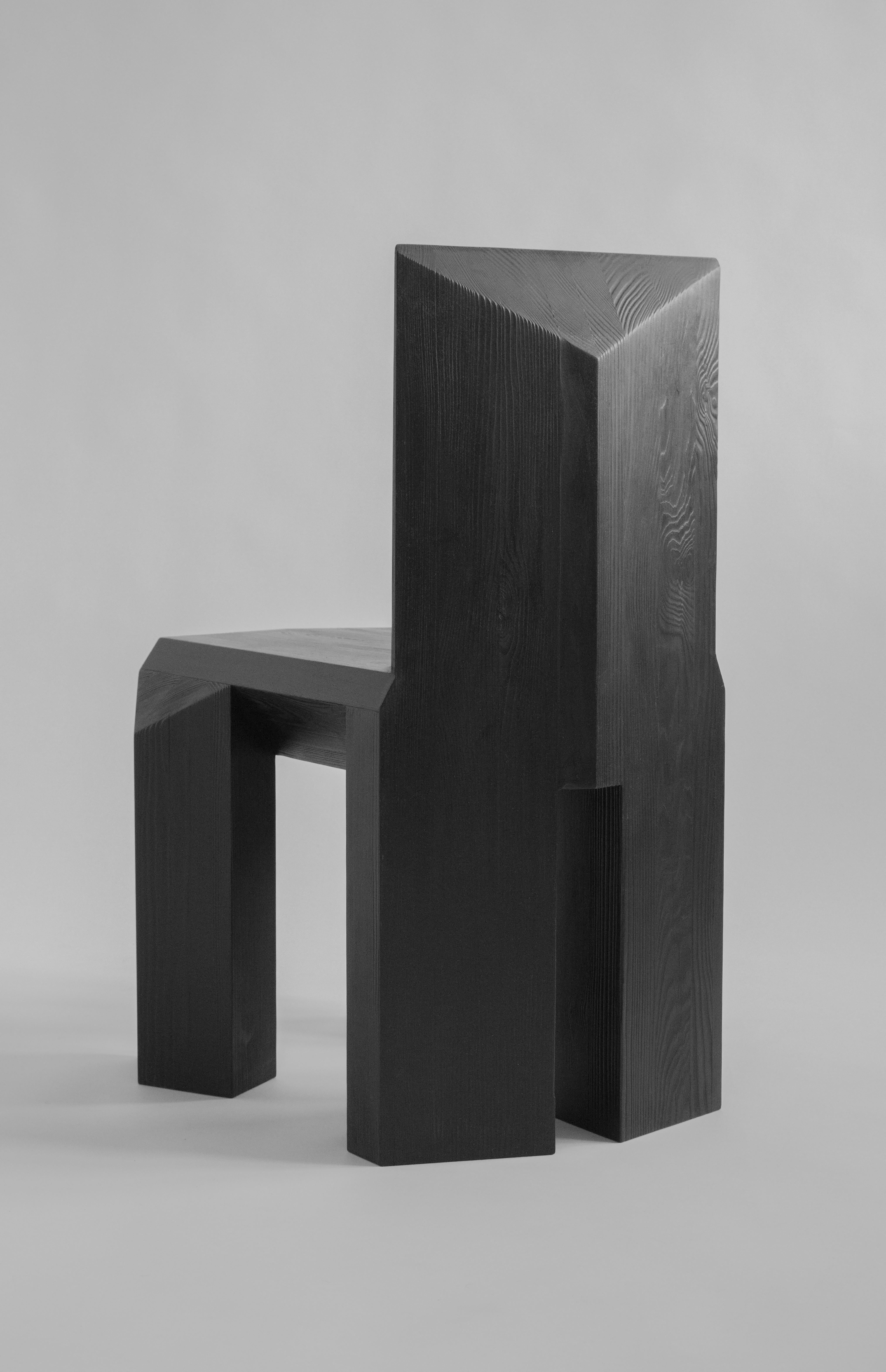 Modern Burned Ode Chair by Sizar Alexis For Sale