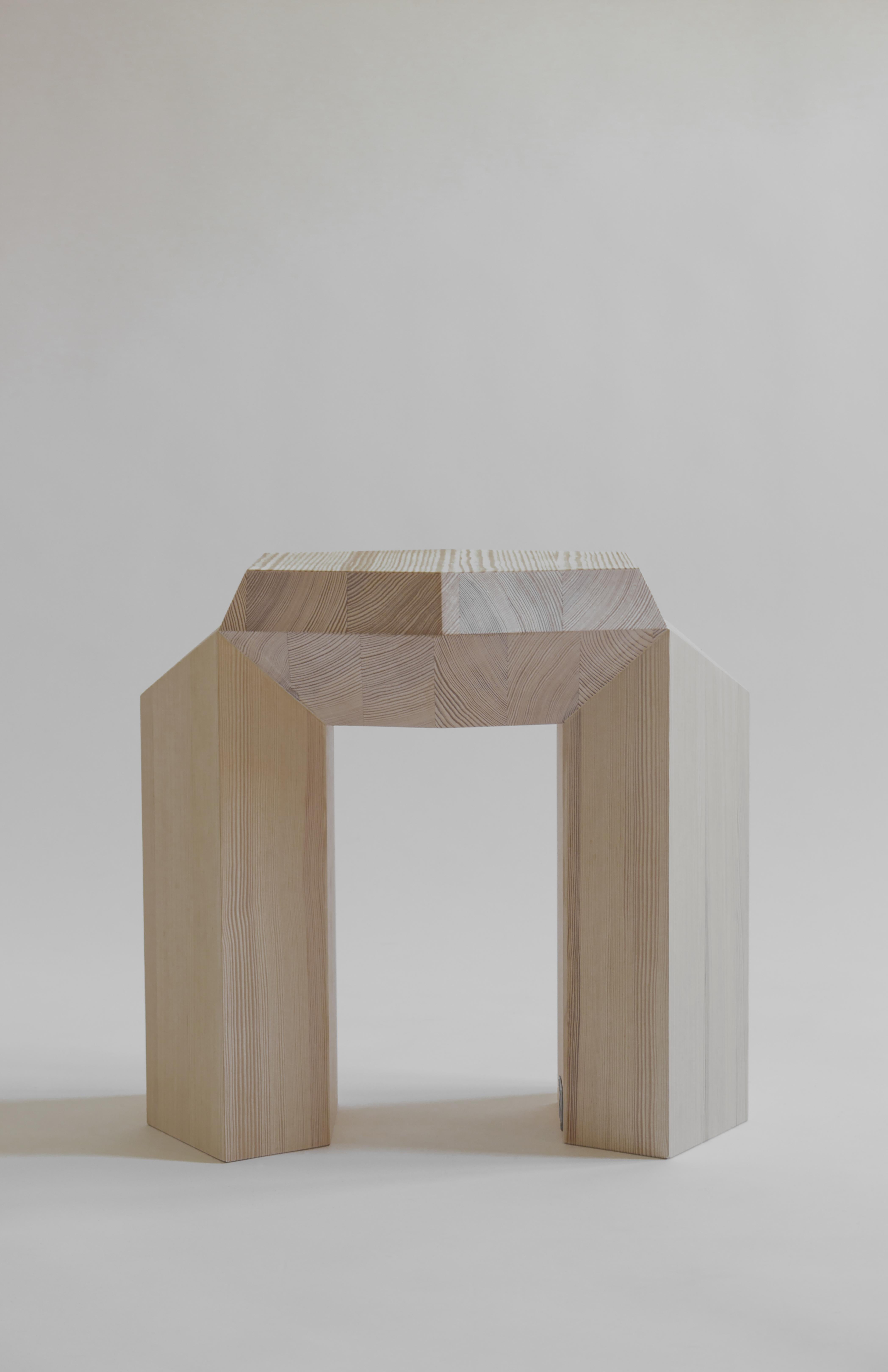 Burned Ode Side Table by Sizar Alexis For Sale 2
