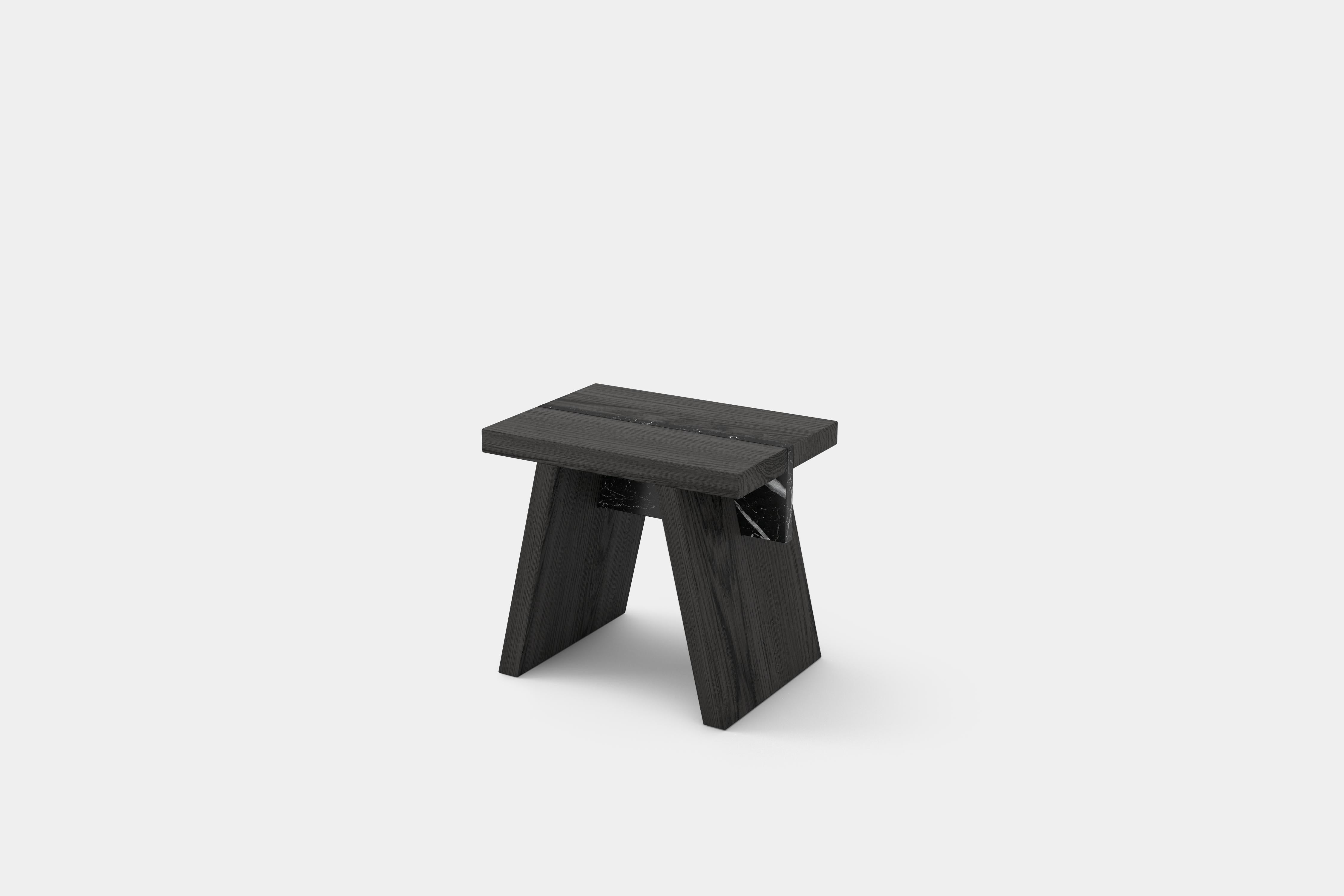 Laws of Motion, Black Solid Wood Stool, Side Table by Joel Escalona

Laws of Motion is a furniture collection that through a series of different typologies explores concepts like force, gravity and movement. Each of these functional sculptures