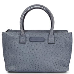 BURNELLO CUCINELLI Blaue OSTRICH Tragetasche