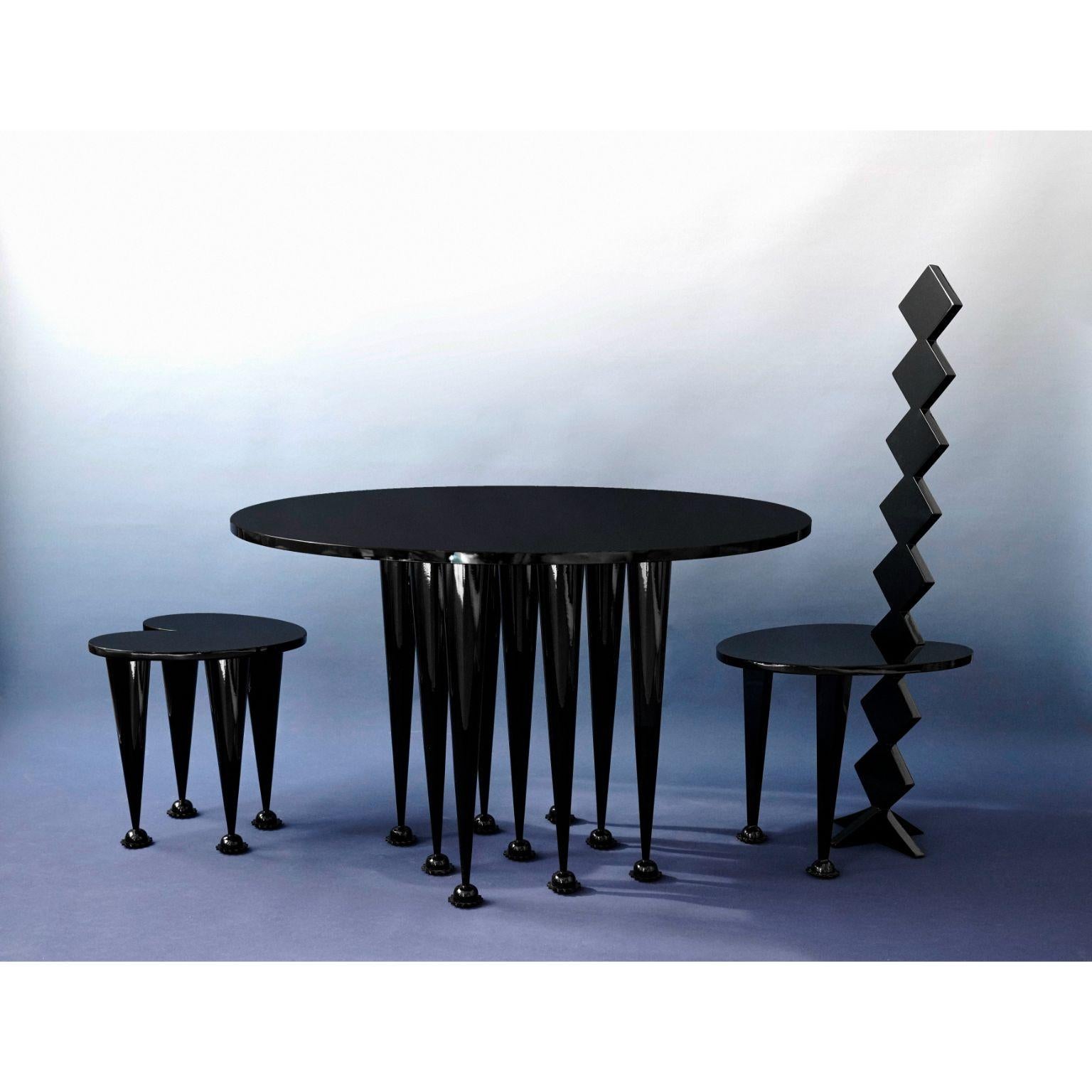 Burning Memories All Black Stool by The Shaw In New Condition In Geneve, CH
