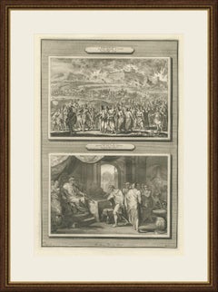 Burning of Jerusalem and the Release of Jehoiachin, Mortier Bible circa 1700