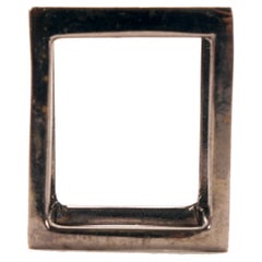Burnished brass cubic ring. By Stefania Bosio for Ornamenta. Italy, 2000.