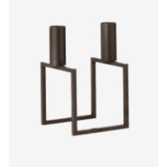 Burnished Copper Line Candle Holder by Lassen