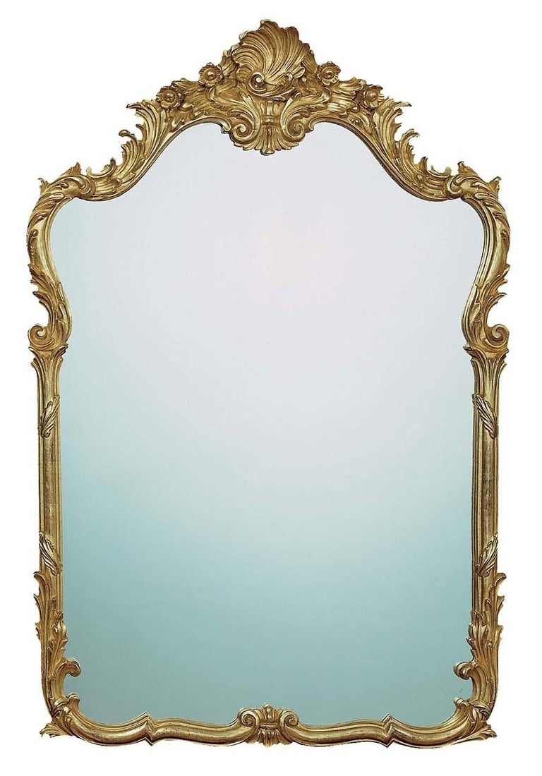 Burnished Gold Wall Mirror by Spini Firenze For Sale at 1stDibs