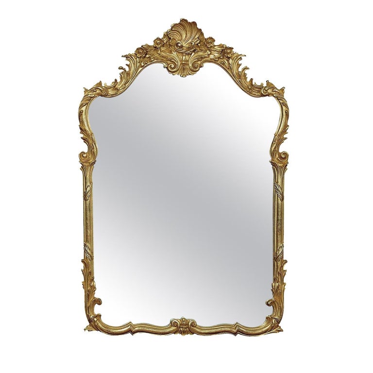 Burnished Gold Wall Mirror by Spini Firenze For Sale at 1stDibs