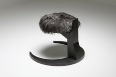 Burnished Iroko Wooden 'Hevioso' Stool