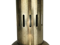 Lampe de table des années 1960 en métal bruni et verre opalin d'Asti pour Adrasteia