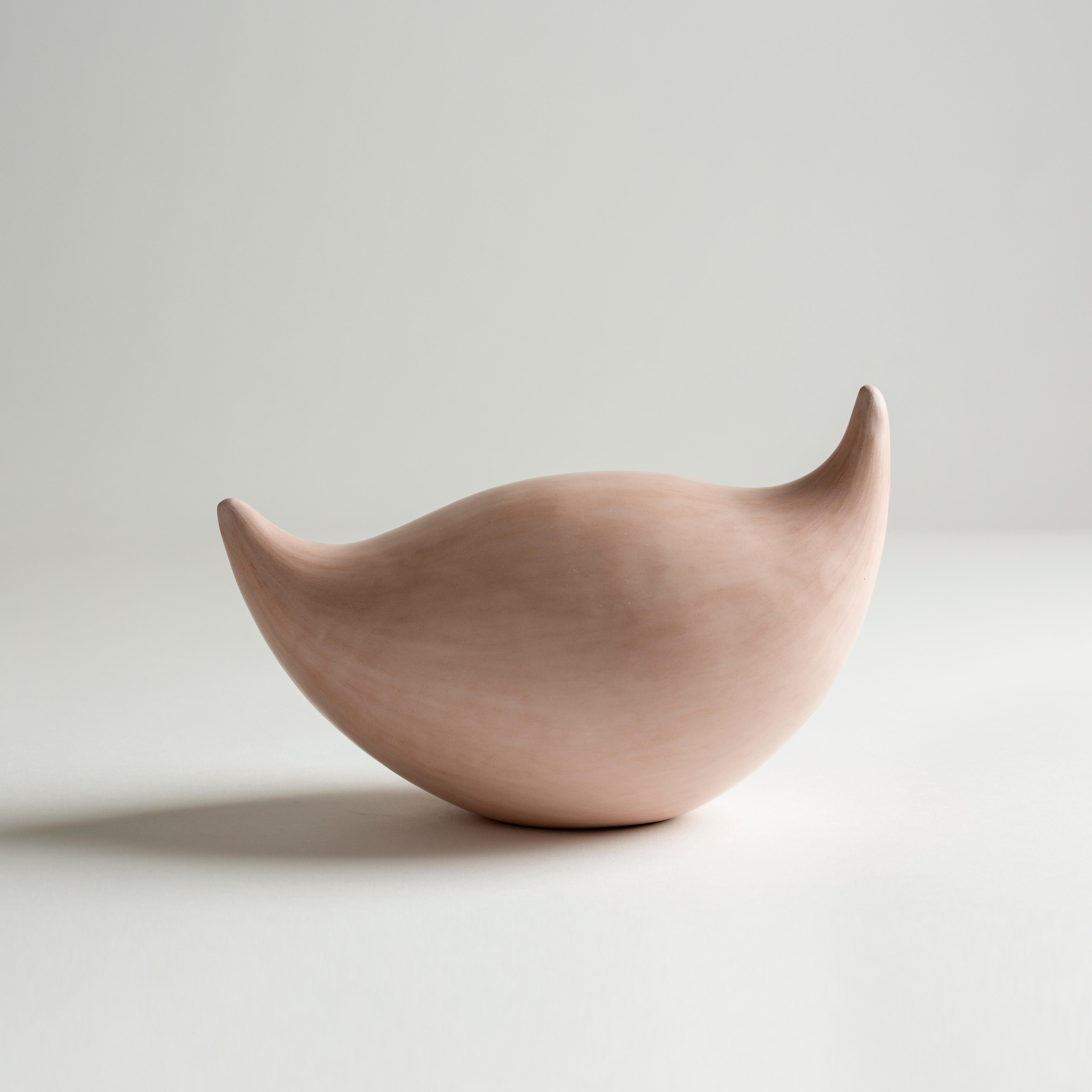 Pink Organic Ceramic Sculptures by Tina Vlassopulos For Sale 1