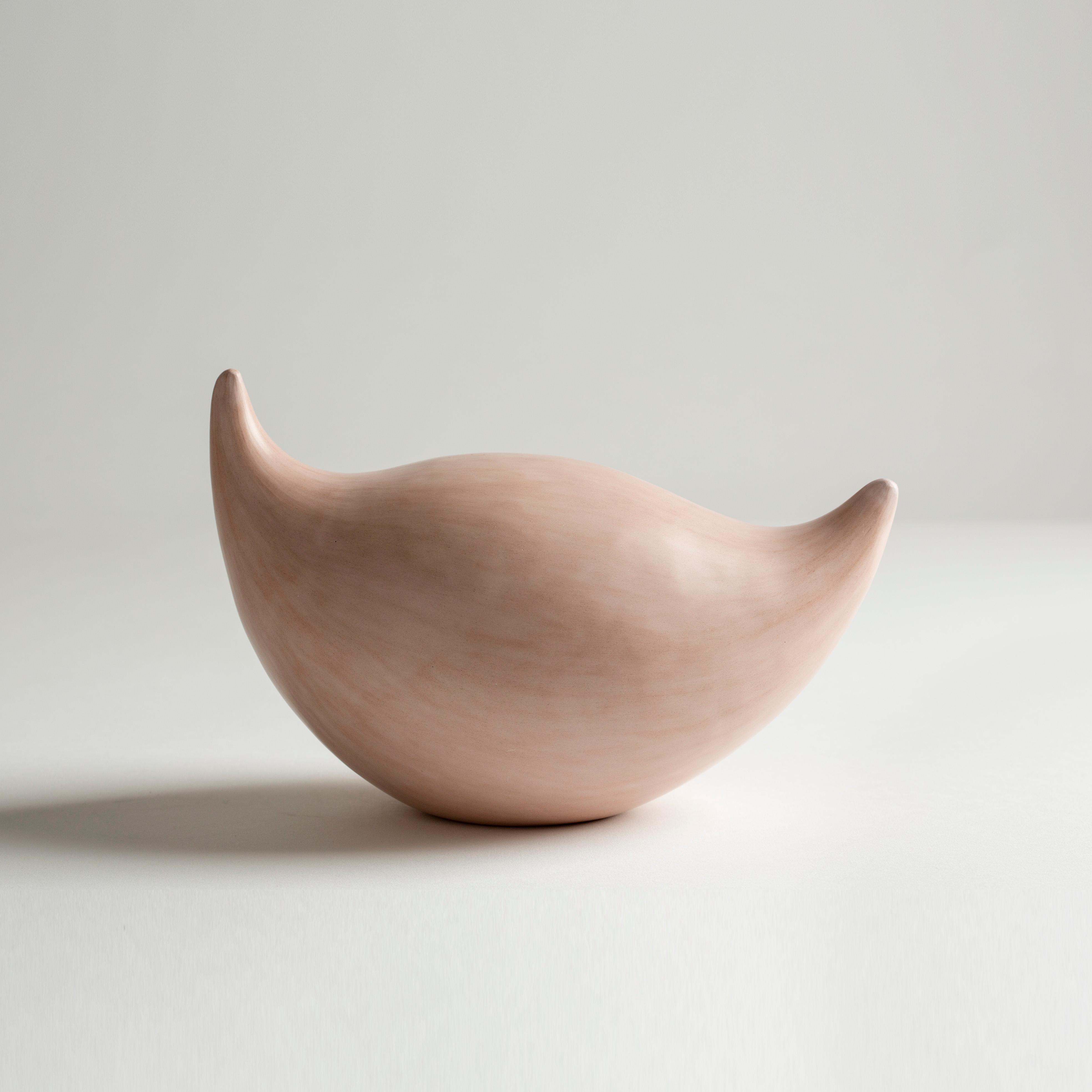 Pink Organic Ceramic Sculptures by Tina Vlassopulos For Sale 2