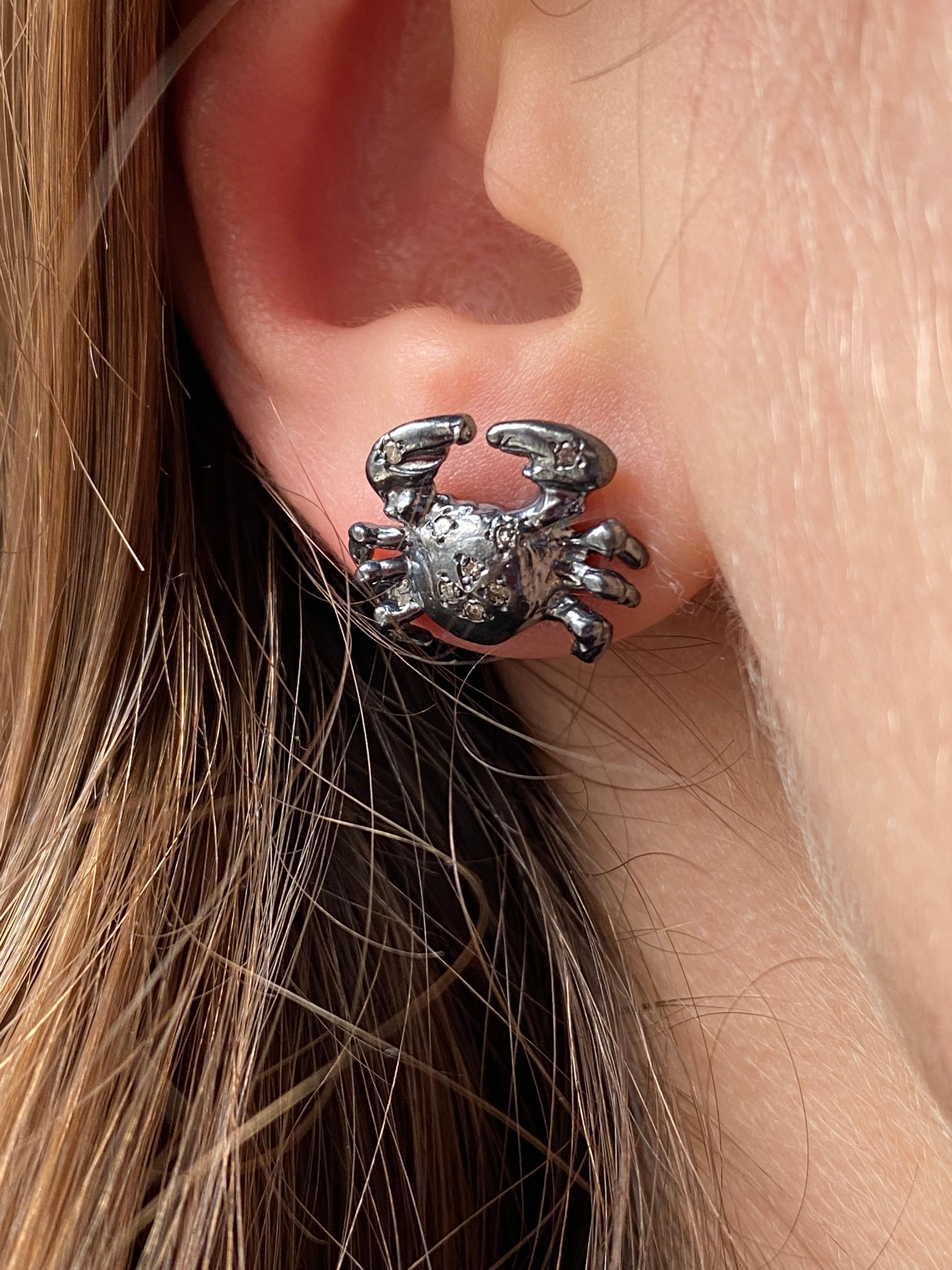 cancer sign earrings