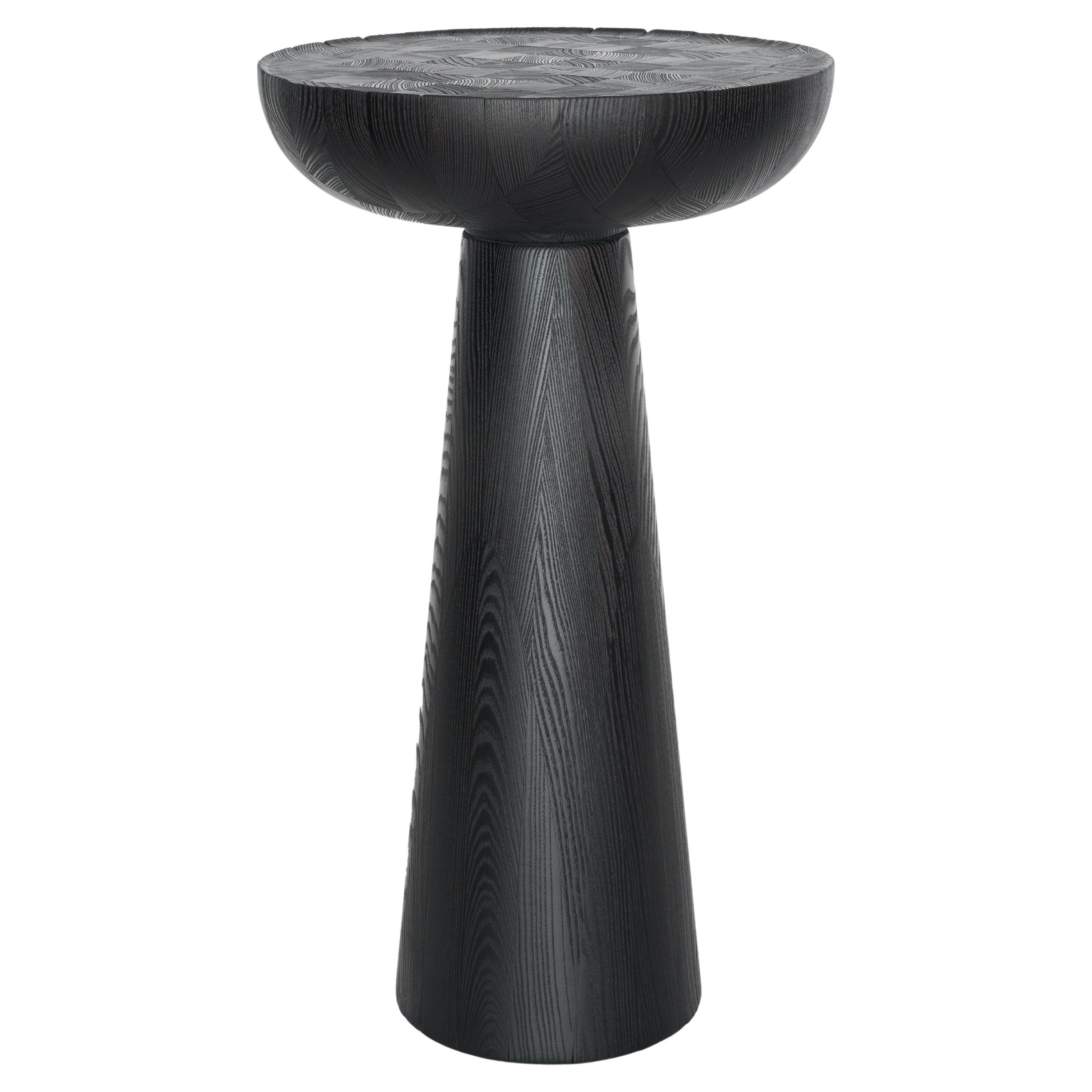 Burnt Ash Ki Pedestal H50 by Victoria Magniant For Sale