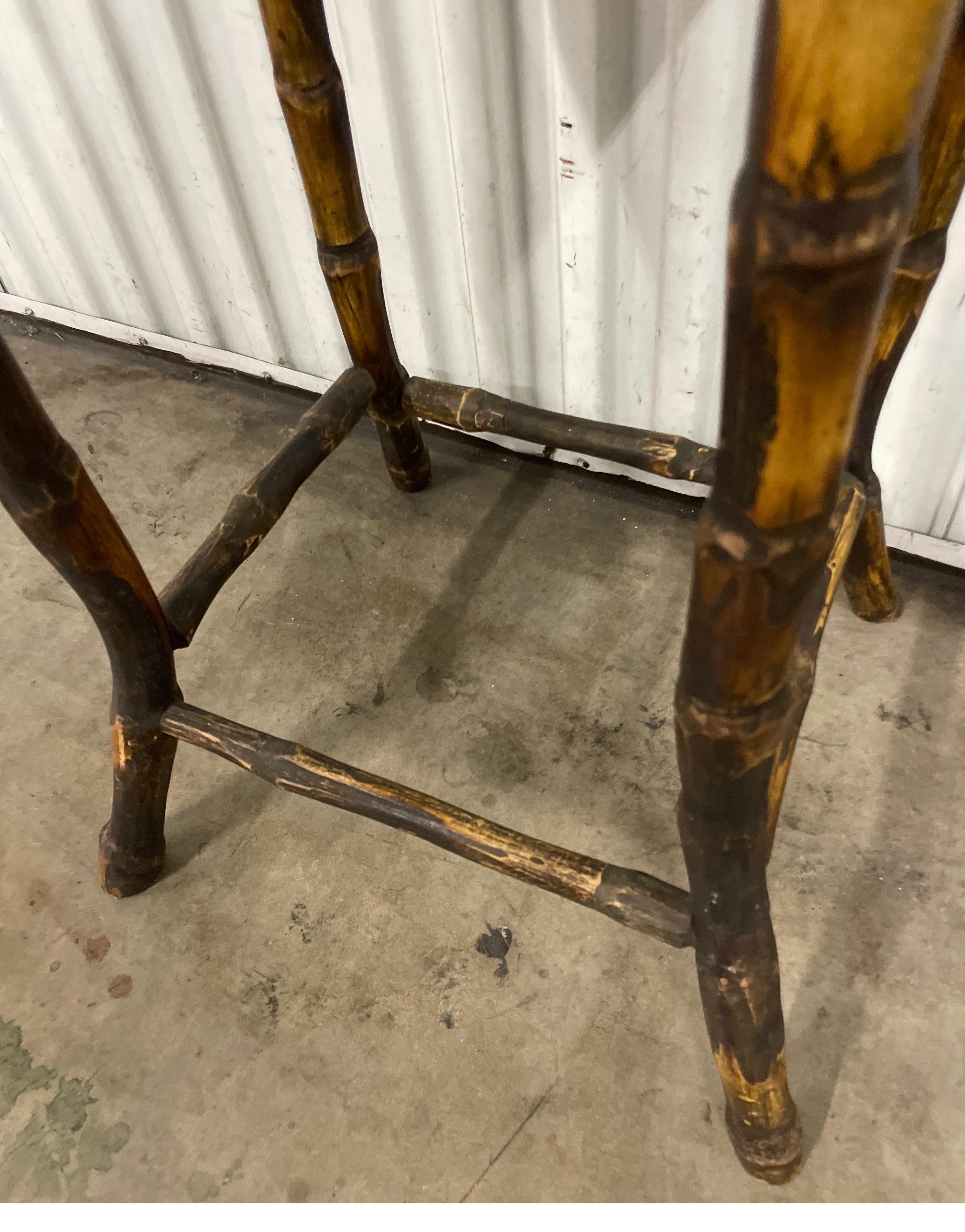 Burnt Bamboo Stand For Sale 1
