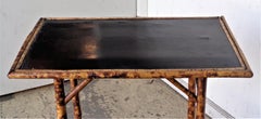 Burnt Bamboo Japanned Table, Circa 1900