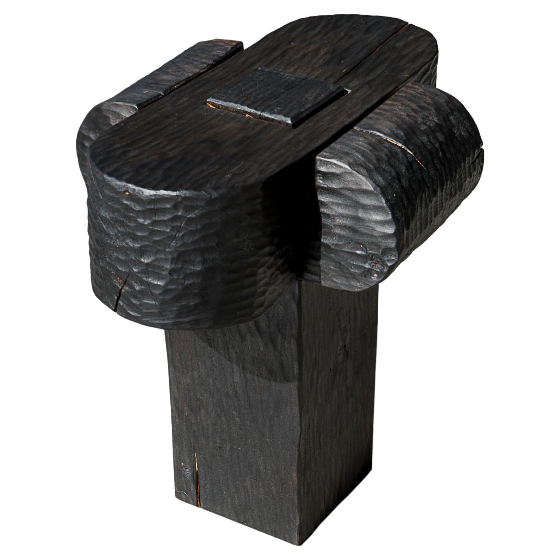 Burnt Black C Tables / Stools by Touch With Eyes