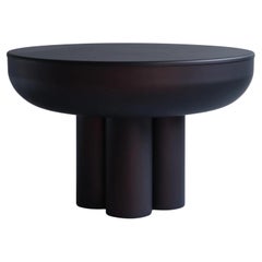 Burnt Black Coffee Table, End of Sofa Model Crown, Coffee Table in Aluminium.
