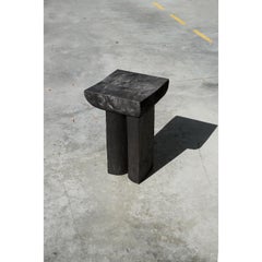 Burnt Black E Tables / Stools by Touch With Eyes
