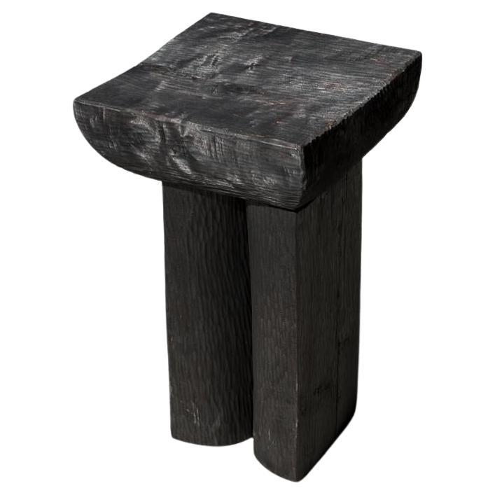 Burnt Black E Tables / Stools by Touch With Eyes