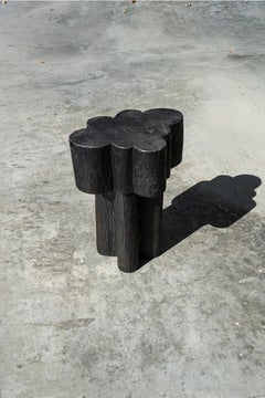 Burnt Black Tables / Stools by Touch With Eyes