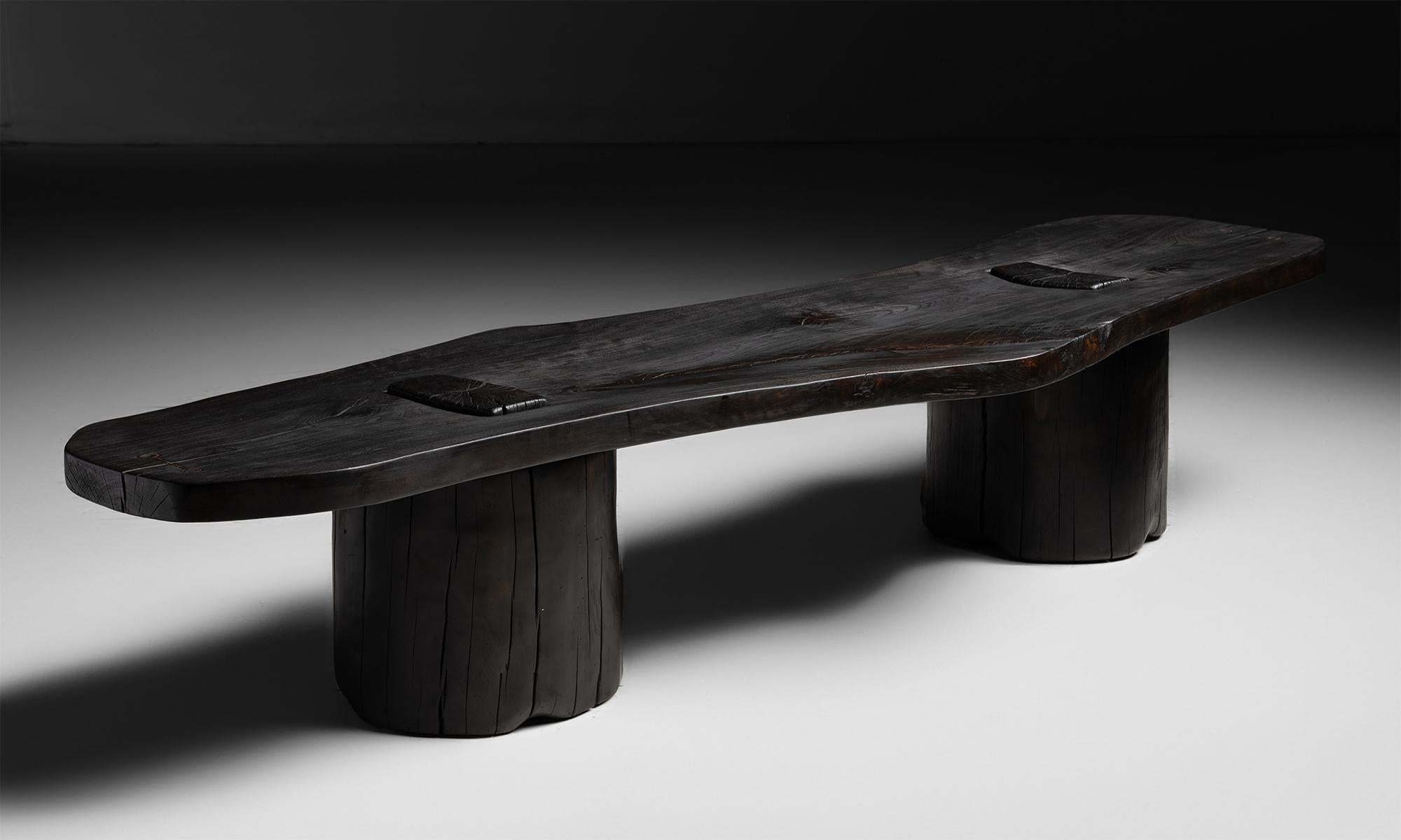 Ash Burnt Coffee Table, Made in Wales