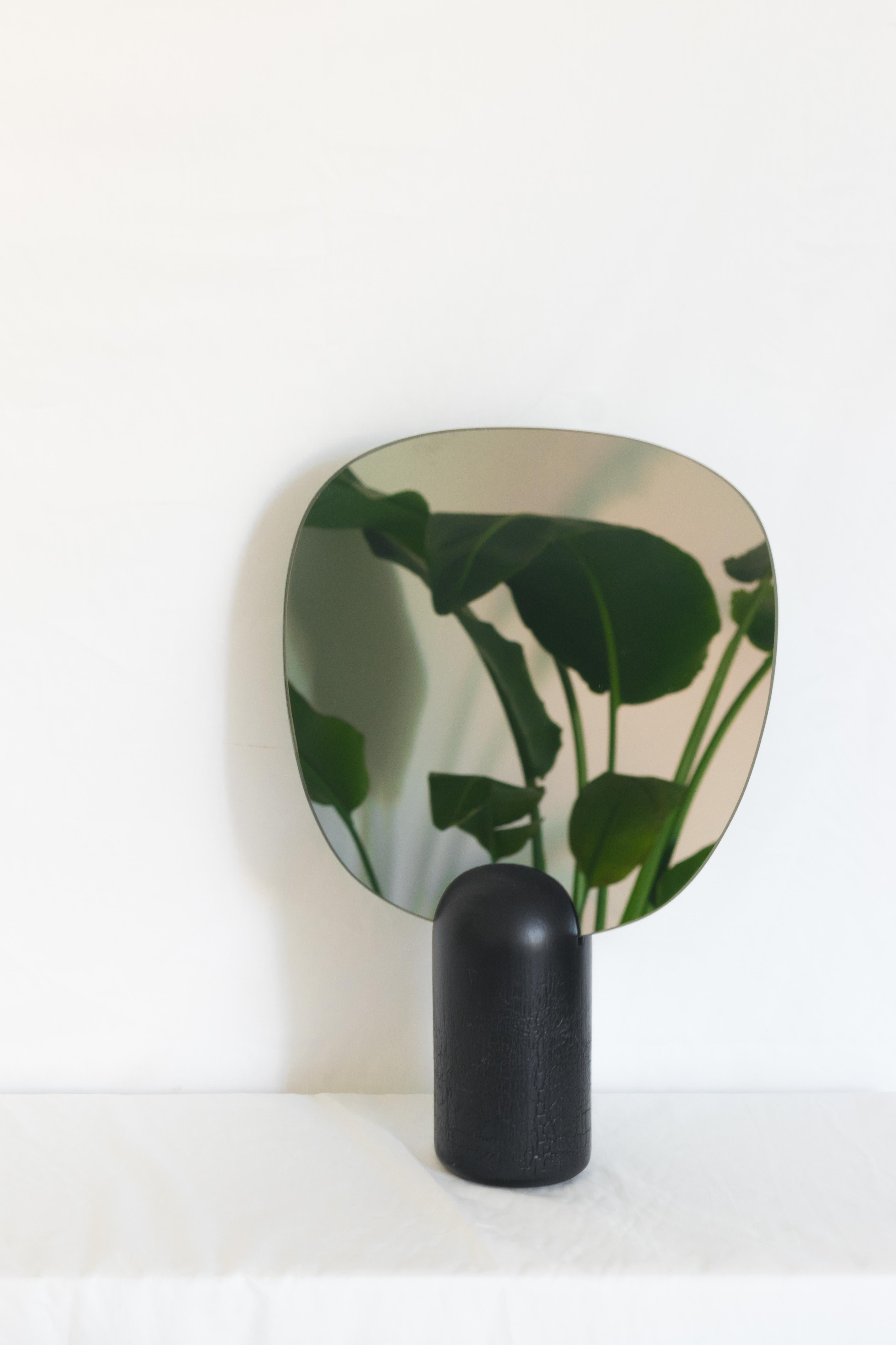 Post-Modern Burnt Mirror by Daniel Elkayam For Sale