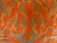Burnt Orange Fortuny Pillow