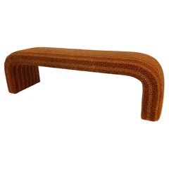 Burnt Orange Leopard Print Waterfall Bench by Steve Chase 