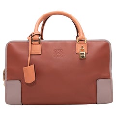 Burnt Orange & Mauve Loewe Amazona 35 Handtasche