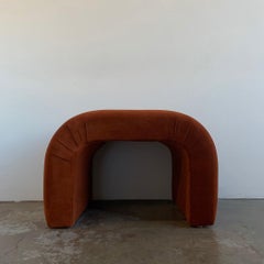 Burnt Orange Waterfall Stool