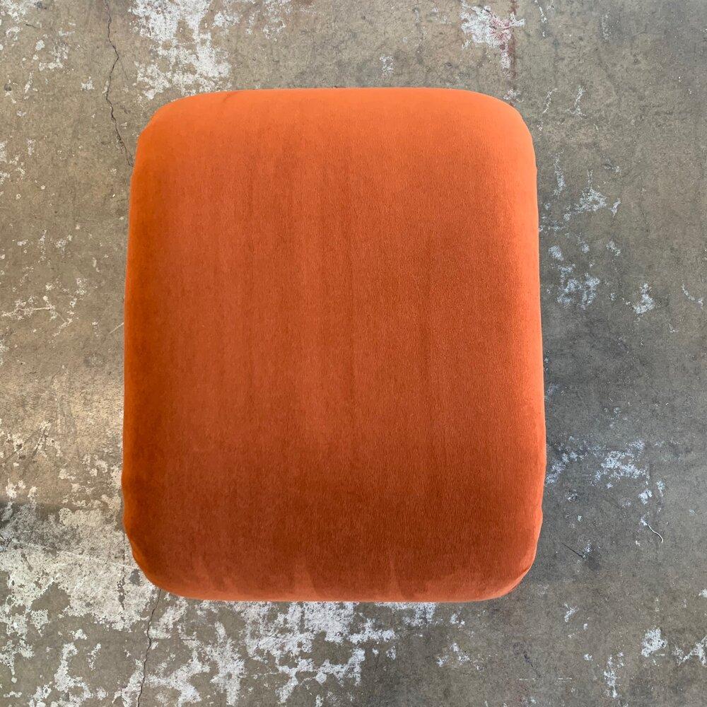 Burnt Orange Waterfall Stool For Sale 3