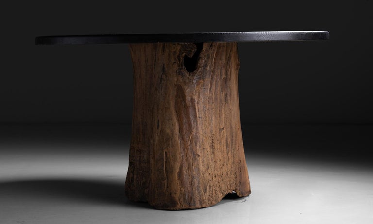 Beech Burnt Pine Dining Table, Made in England