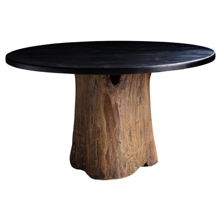 Burnt Pine Dining Table, Made in England